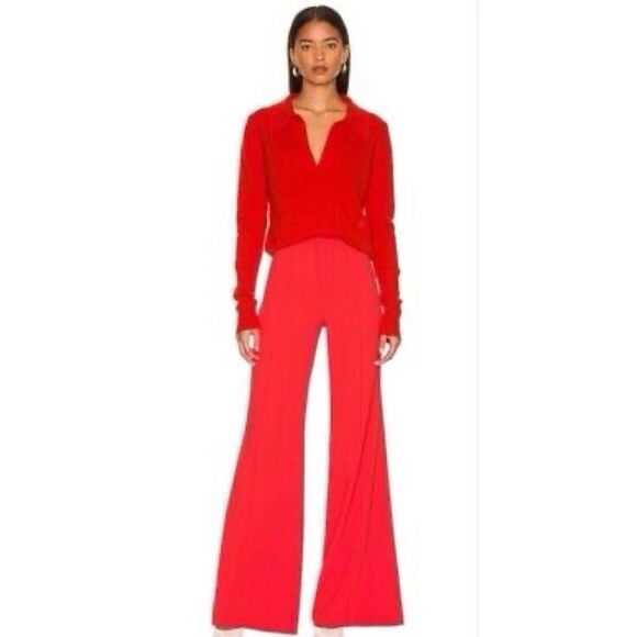 Dylan High Waist Wide Leg Pants Alice + Olivia - Picture 1 of 5